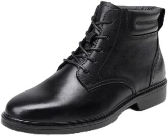 Black Leather Cap Toe Oxford Dress Shoes