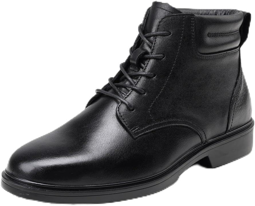 Black Leather Cap Toe Oxford Dress Shoes