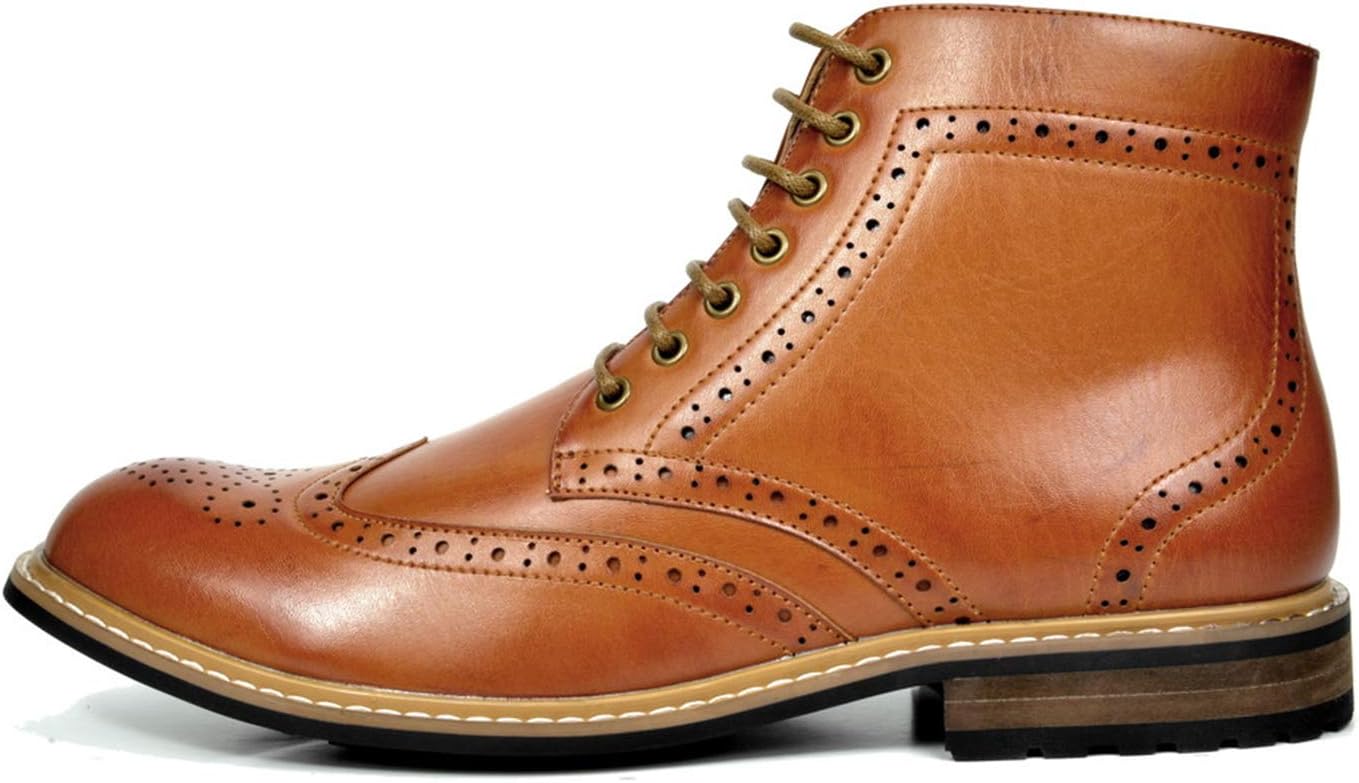 Men's Motorcycle Dress Ankle Boots - Image 2