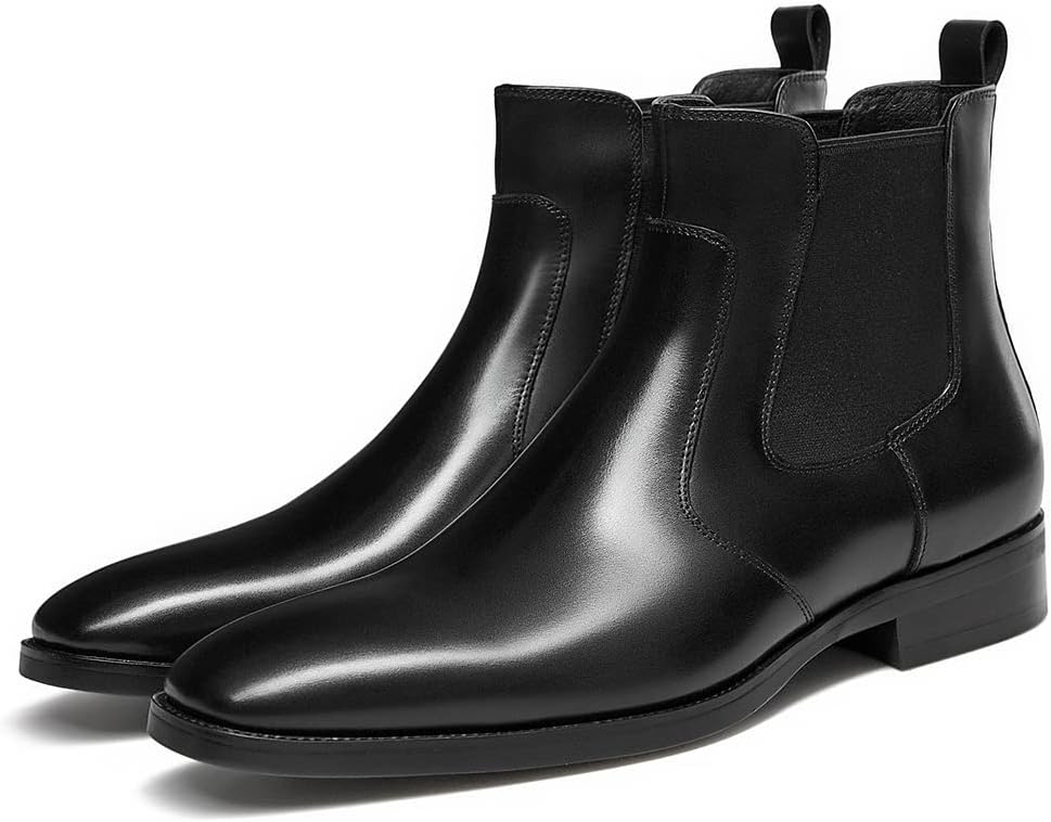 Men's Leather Chelsea Dress Boots - Image 2