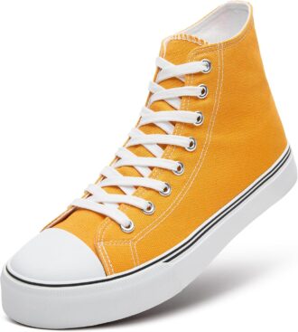 Classic Lace-Up High Top Canvas Sneakers