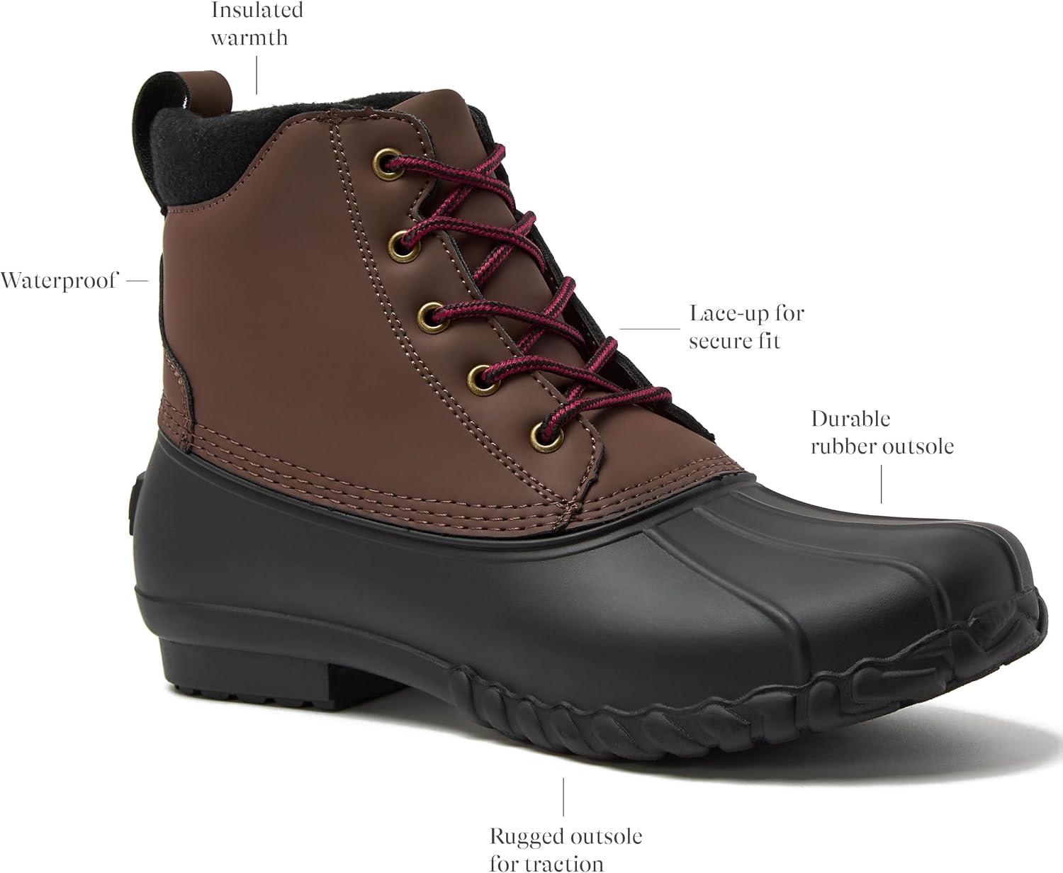 Insulated Waterproof Duck Boots for Winter Rain Snow - Image 2