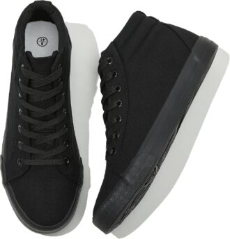 Classic White High Top Canvas Walking Sneakers