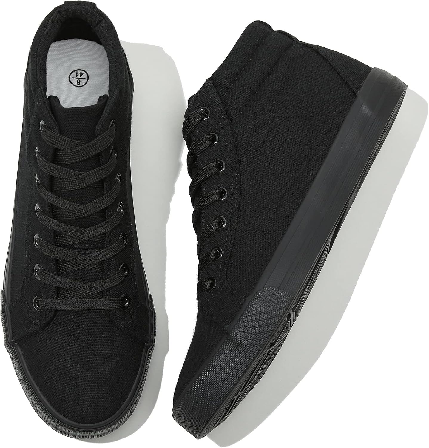 Classic White High Top Canvas Walking Sneakers