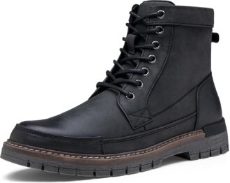 Zipper Combat Motorcycle Boots Casual