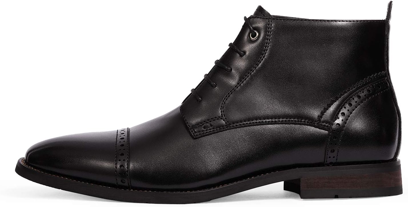 Cap Toe Oxford Dress Ankle Boots - Image 2