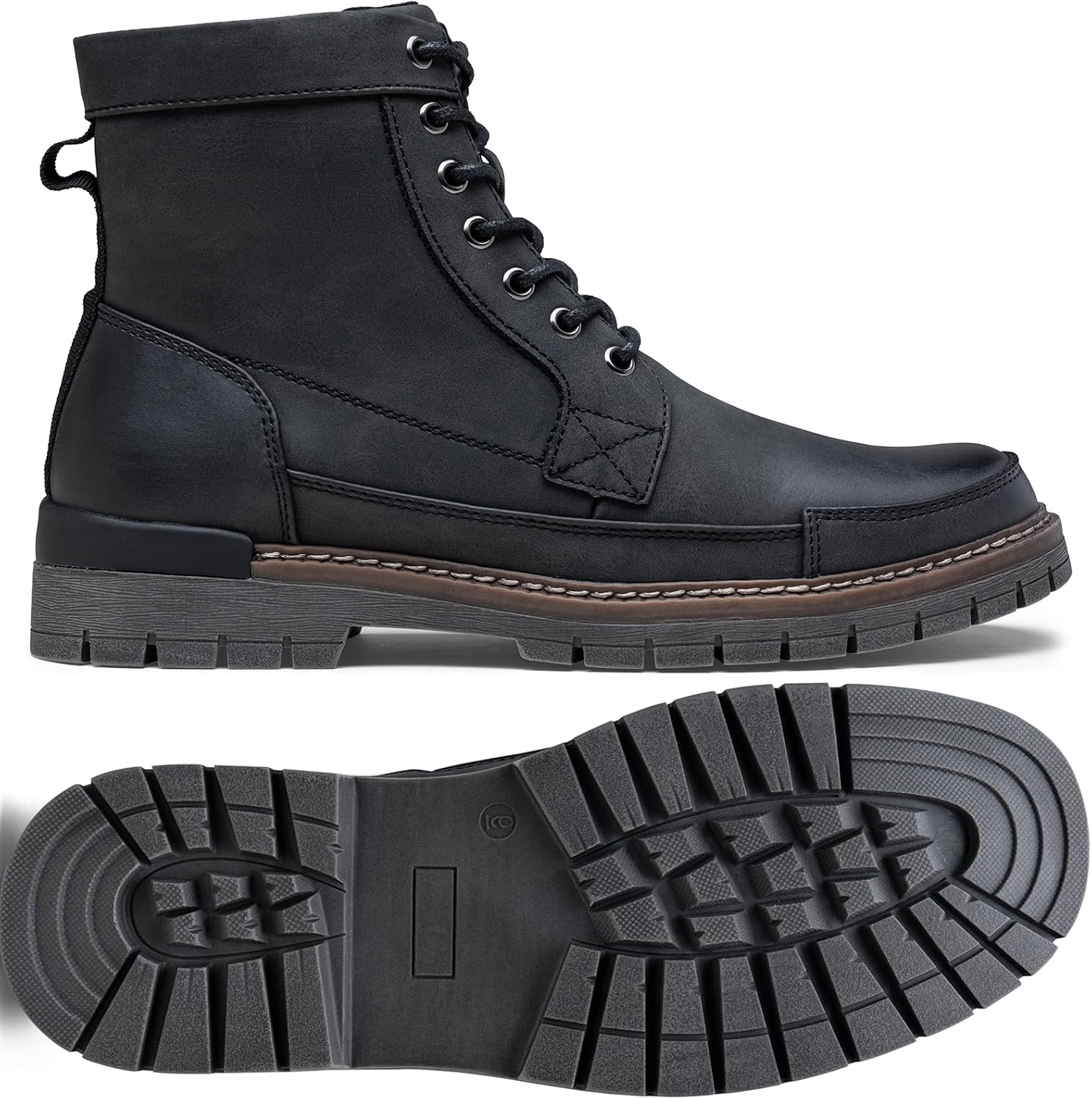 Zipper Combat Motorcycle Boots Casual - Image 2