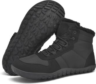 Insulated Wide Toe Zero Drop Barefoot Snow Boots