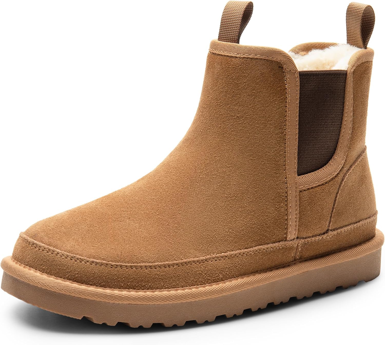 Rugged Suede Chelsea Cold Weather Boots