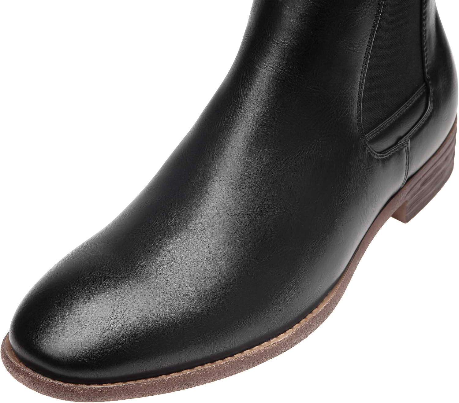 Lightweight Elastic Chelsea Dress Ankle Boots - Image 2