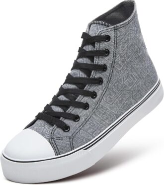 Casual High Top Canvas Lace-Up Sneakers